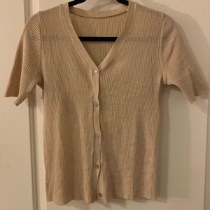 Korean Tan Blouse